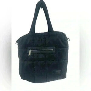 Steve Madden Nylon Tote Bag Black Large 13x18